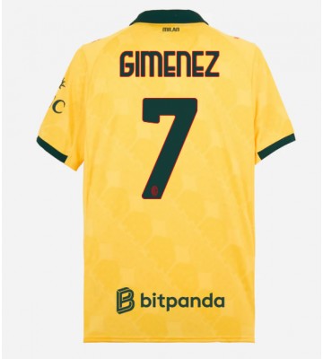 AC Milan Santiago Gimenez #7 Tredjetrøje 2025-26 Kortærmet